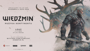 Grafika promująca koncert The Witcher w Łodzi w Atlas Arenie
