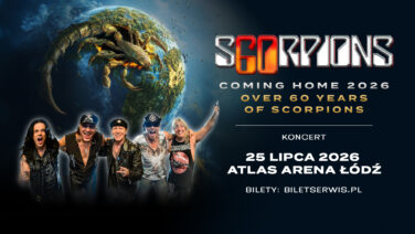 Zdjęcie promujące koncert Scorpions w atlas arenie w łodzi