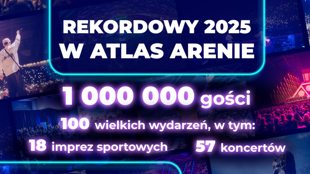 Zdjęcie podsumowujące rok w atlas arenie w łodzi