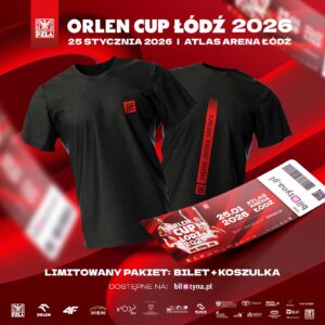 Grafika promująca Orlen Cup w atlas arenie w łodzi