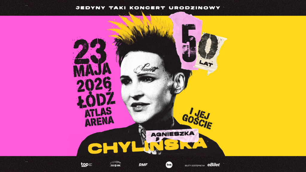 Plakat promujący koncert Agnieszki Chylińskiej