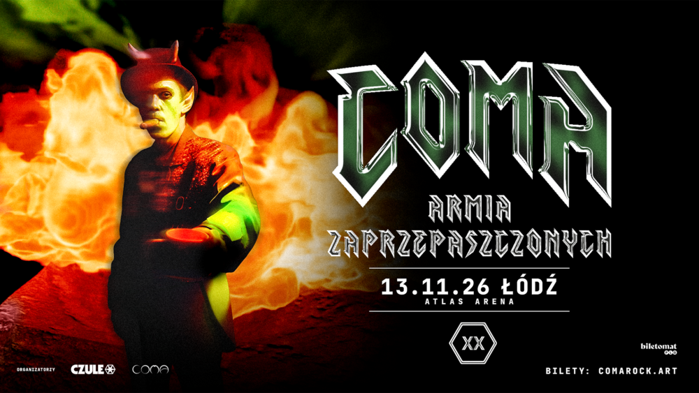 13.05.2026 - COMA wraca do Łodzi. „Armia Zaprzepaszczonych” tylko raz w Atlas Arenie