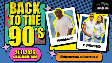 Saturday, November 21 – BACK TO THE 90’S – the biggest ’90s party in Poland
