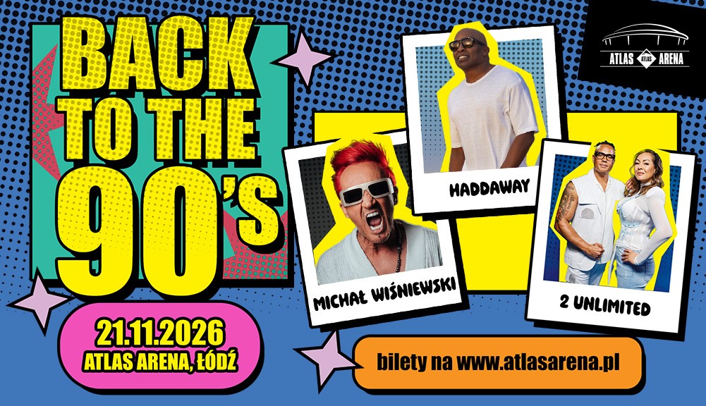 Saturday, November 21 — BACK TO THE 90’S — the biggest '90s party in Poland