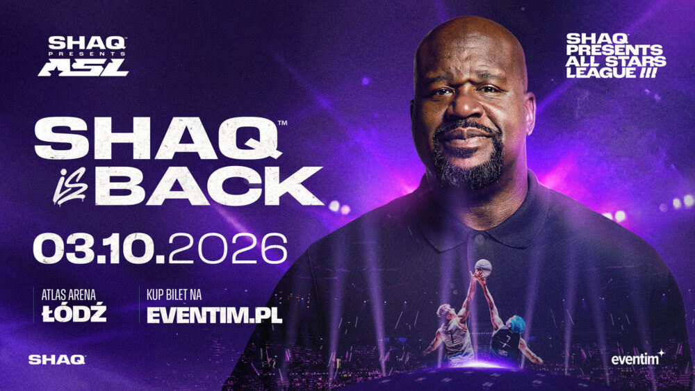 2.09.2026 - Shaquille O’Neal przyjedzie do Atlas Areny! Legenda koszykówki w Łodzi