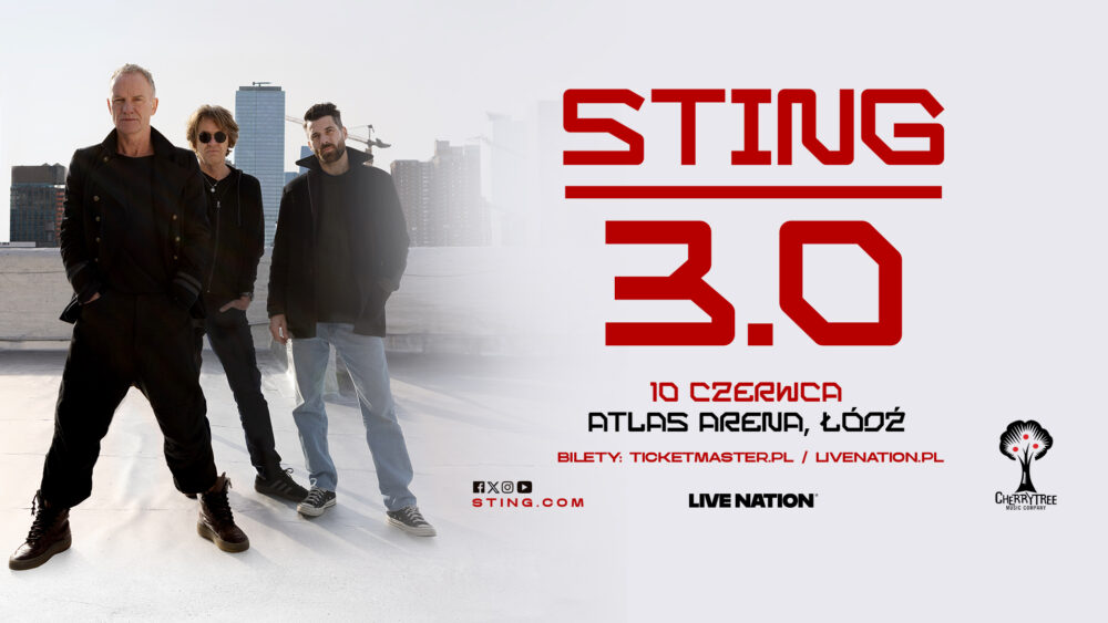 19.10.2026 - Sting w Atlas Arenie. Artysta wystąpi w Łodzi wiosną 2027 roku!
